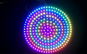 SK6812 WS2812แสง RGB วงกลมปรับแต่งได้ปรับแต่งได้แผงวงจร PCB สีดำสีขาว24 45led DIY 5050 5V วงแหวน LED กลม WS2812B - Product Image 5