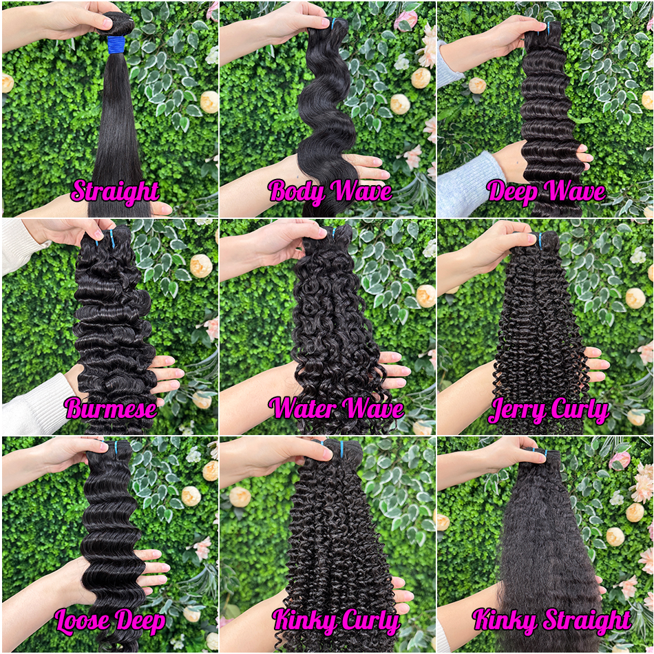 Paquets de cheveux humains