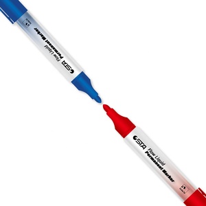 STA Non-Toxic Fine Tip <strong>Chisel</strong> <strong>Nib</strong> <strong>Marker</strong> Pens Black Blue Red for School and Office Eternal Ink Permanent <strong>Markers</strong>