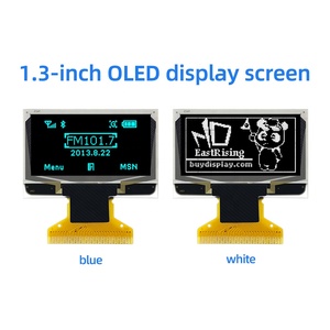 SSD1106 ile Arduino ve ahududu Pi e-kağıt modülü paneli için 1.3 inç PMOLED Mini OLED monitör ekranı 128x64 uyumlu