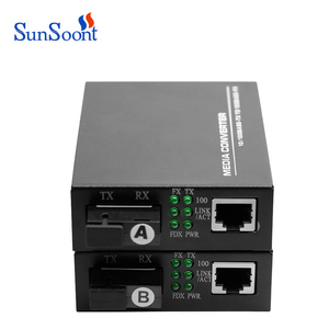 Ethernet fibra canale interruttore Media Converter Video fibra ottica ricetrasmettitore trasmettitore e ricevitore IP/TCP tipo di rete