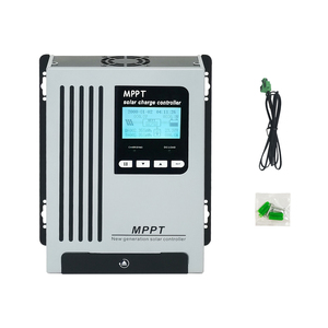 Guangzhou Auto Double Road Start MPPT Controlador de carga solar 20-120A Regulador de potencia con descargador de carga de pantalla LCD de 12-96V - Product Image 1