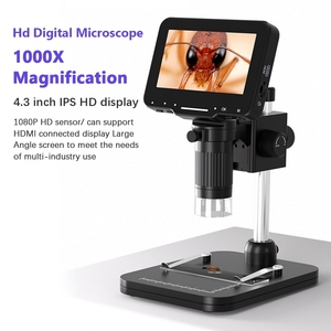 High Resolution USB <strong>Digital</strong> <strong>Microscope</strong> FHD 1080P Lightness Adjustable <strong>Microscope</strong> <strong>with</strong> 4.3-inch Large IPS Screen - Product Image 2