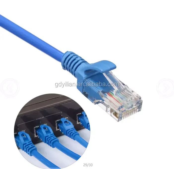 फैक्टरी मूल्य इंटरनेट केबल 4 जोड़ी कैटा5e पैच कॉर्ड टेप/ftp/sftp cat5e नेटवर्क Rj45 कनेक्टर पैच कॉर्ड