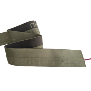 Personalice su logotipo Banda elástica con canal para cinta elástica Cinta de cinta Cintura estirada para pantalones - Product Image 1