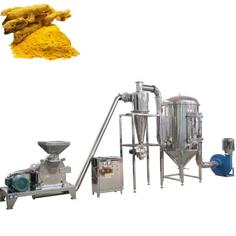Máquina de moagem de pó de turmeria, máquina branca de grãos de farinha, máquina moedor de farinha, pulverizador de pó milho
