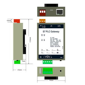 PNF1002-ARM convertitore di protocollo del produttore supporta oltre 300 protocolli tra cui BACnet e OPC al protocollo Standard S7 - Product Image 3