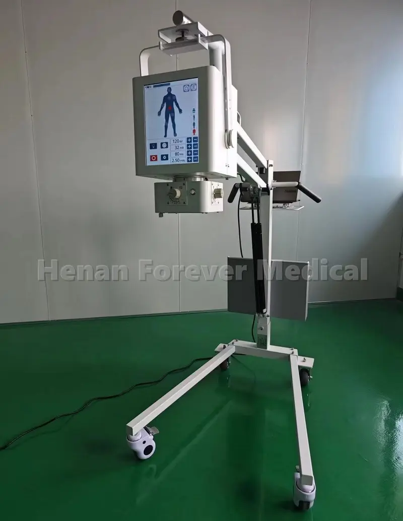 Máquina DE RAYOS X portátil médica de 5,6 kW, sistema humano/veterinario, máquina de rayos X Digital, detector de panel plano DR, rayos X