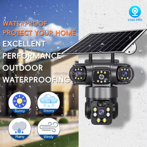 Akıllı AI hareket algılama Pro Pro güneş kamera 30x Zoom 4g Sim kart güneş 360 derece Cctv 3 çift Lens kamera - Product Image 3
