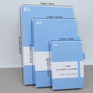 A6 A5 B5 with <strong>Elastic</strong> <strong>Strap</strong> Pu Journal Diary <strong>Notebook</strong> <strong>Custom</strong> Hard Cover <strong>Notebook</strong> Journals Manufacture - Product Image 3
