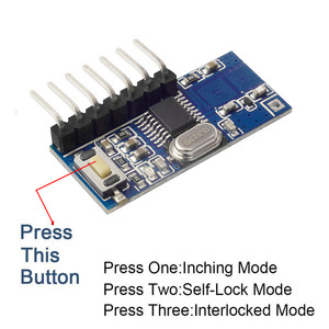 RF Receiver Learning Code Decoder Module <strong>Wireless</strong> 4CH Output for Remote <strong>Controls</strong> 1527 <strong>Encoding</strong> Point Move Self-locking Interlock - Product Image 5