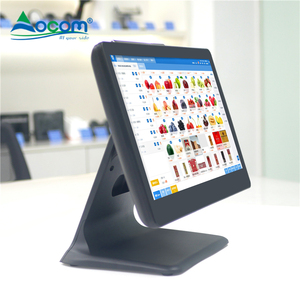 15.6 Inch Cheap All in One Desktop Point of Sale System Touch Screen windows <strong>Linux</strong> Pos Terminal