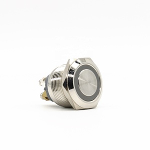 Anello dell'interruttore della luce da 22MM spie a LED interruttore a pulsante con terminale a vite a testa piatta interruttori di ripristino automatico - Product Image 1