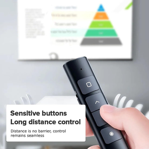 2.4 GHz presentatore Wireless con puntatori rossi penna PPT Clicker USB RF puntatore a telecomando ricaricabile - Product Image 4