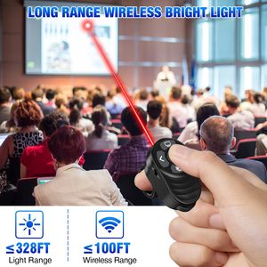 Fingerring Präsentationen Powerpoint Clicker mit Light Pointer Lautstärke regler Wireless Presenter Remote für MAC Computer Laptop - Product Image 5