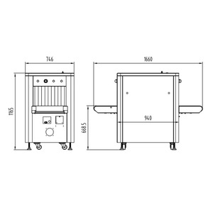 Рентгеновский сканирование багажа грузовой машины сканер с 19 дюймовый полноцветный светодиодный дисплей с аэропорта или станции осмотра обеспеченностью - Product Image 4