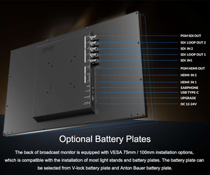 Monitor de cámara de Panel IPS de 21,5 pulgadas para transmisión en vivo SDI para HDMI Multivista con salida de video PVW/PGM para uso en escritorio Nuevo - Product Image 5