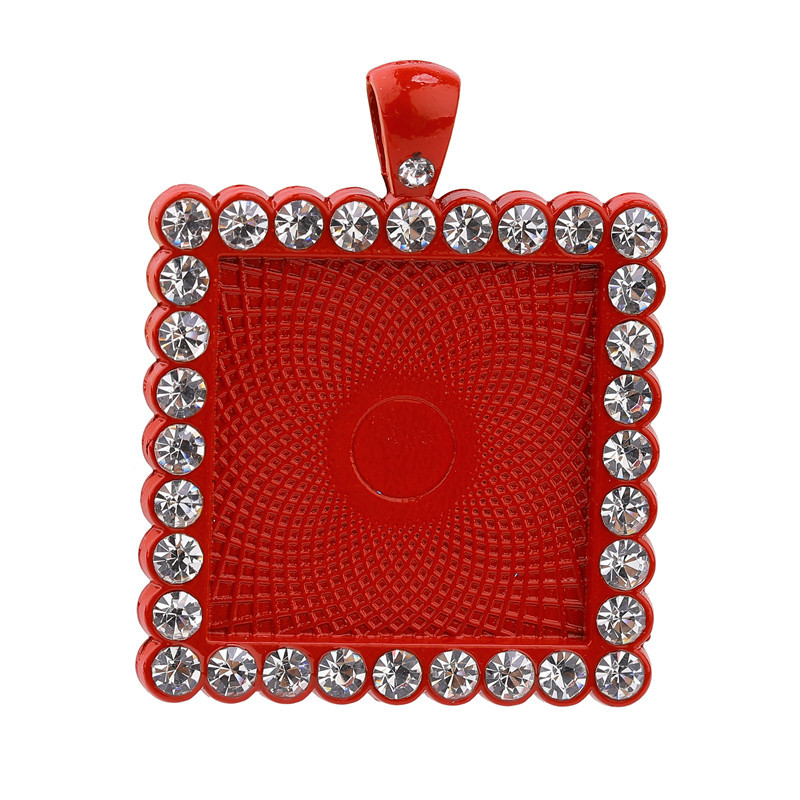 coloré Grand diamant rouge blanc