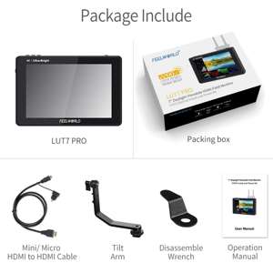 FEELWORLD LUT7 PRO F970 7&quot; Monitor - Bulk Order 2200nits Touch Screen Camera Monitor for DSLR with 4K HDMI <strong>Output</strong> - Product Image 2