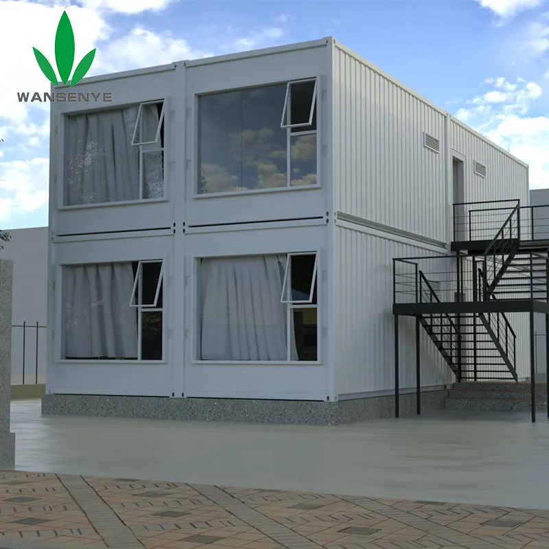 Morocco Low Cost Manufactured Homes Luxury Prefab Houses Made Luxury Bedroom Bath House Container 40ft Villa Kits