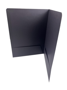 Bìa Đựng Sách Trình Bày Màu Đen Dập 2 Túi Màu Vàng Bạc Cỡ Chữ Hoa Kỳ - Product Image 6