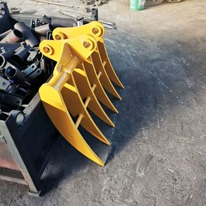 Factory Price Tractor/Backhoe <strong>Loader</strong>/Skid Grapple <strong>Root</strong> <strong>Rake</strong> Excavator <strong>Rake</strong> <strong>for</strong> CAT330D CAT320 - Product Image 4