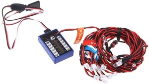 NTFHOBBY ไฟหน้ารถ RC ไฟท้าย Rc,ไฟ Led กระพริบไฟ12 LED 4โหมดการทำงานสำหรับรถบรรทุก1/10 Rc Crawler - Product Image 3