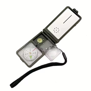 Bussola multifunzione 10-in-1 esterna con luce a LED in selce per fuoco per escursioni alpinistiche guida Display a quadrante con puntatore - Product Image 1