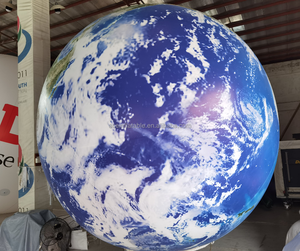 Tùy chỉnh tổ chức sự kiện trang trí Inflatable thế giới toàn cầu bơm hơi khổng lồ quả cầu trái đất bóng mặt trăng hành tinh Inflatable Pluto - Product Image 4