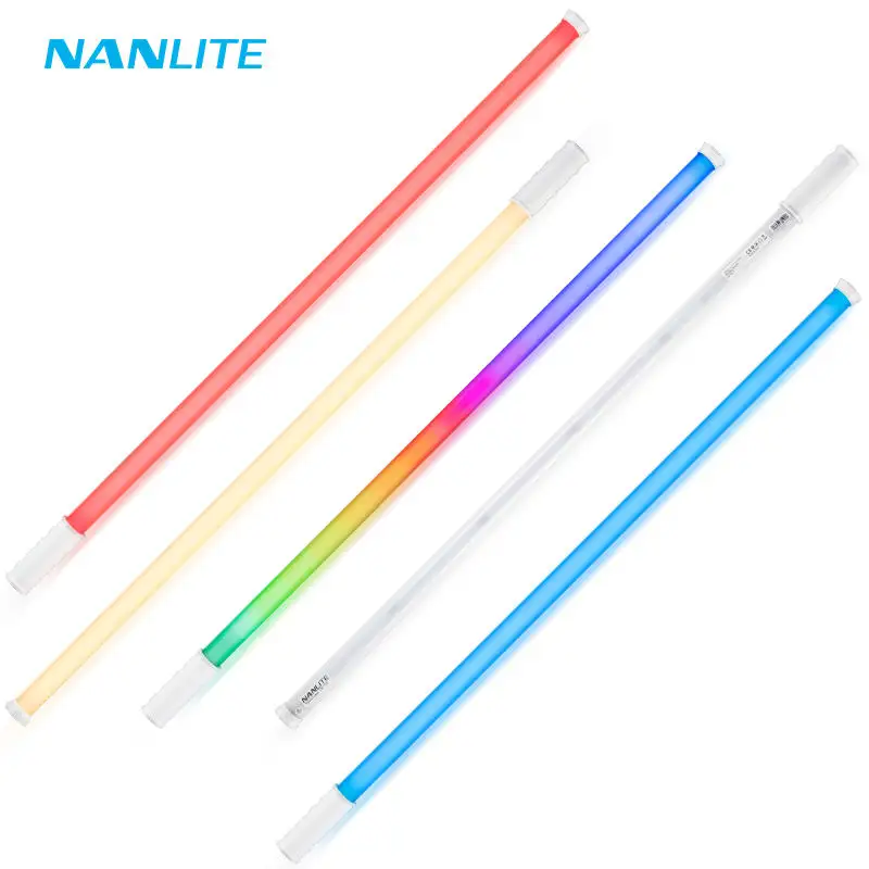 Nanlite Nanguang PavoTube T8-7X 8W 2700K-7500K CRI 96 TLCI 97 LED yumuşak tüp lamba taşınabilir el fotoğraf aydınlatma