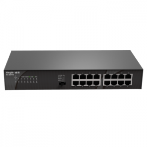 Ruijie RG-ES116 V2 16-port 100M yönetilmeyen anahtarı 3.2Gbps anahtarlama kapasitesi tak ve çalıştır masaüstü duvara monte tasarım - Product Image 3
