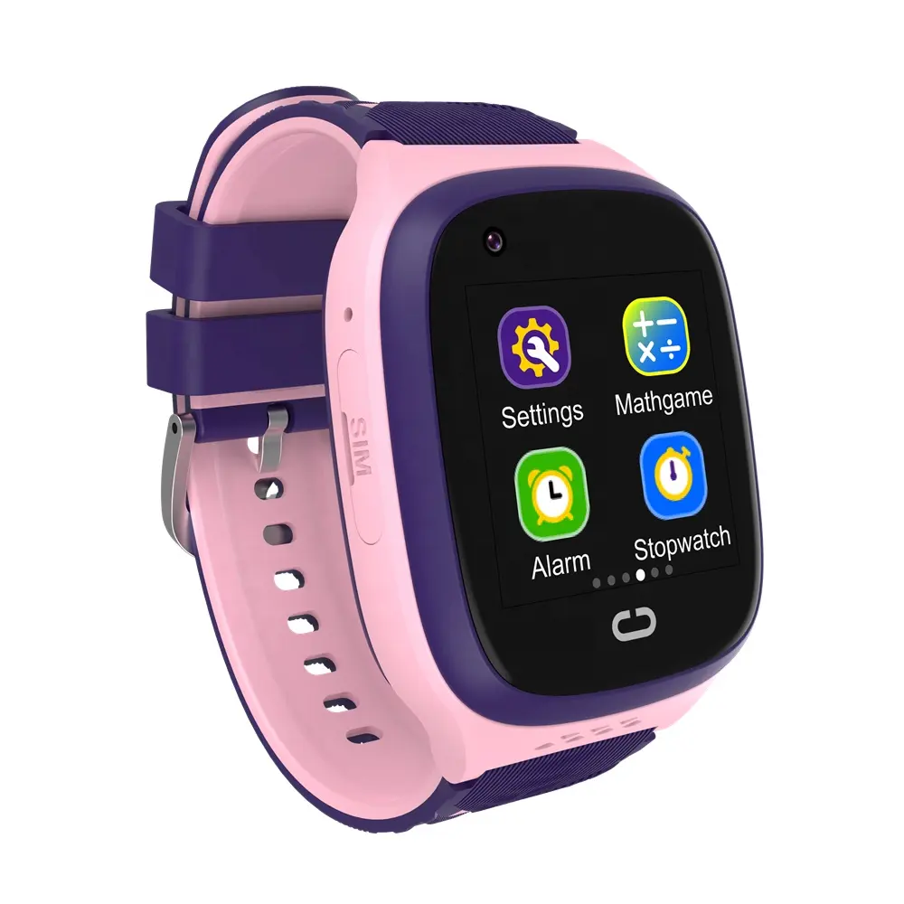 4G Video Call GSM Nano SIM Bambino Finder Alla Moda Per Bambini Della Vigilanza di GPS Tracking Watch Phone con SeTracker App di Controllo