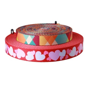 Gacent Factory Low MOQ <strong>Custom</strong> Design Colorful Heat Transfer Polyester Nylon Webbing Strap for Pet Leashes &amp; Collar - Product Image 6
