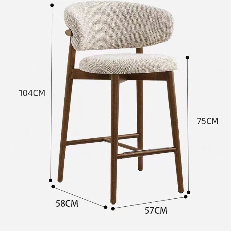 Style b-75 cm high-walnut linen