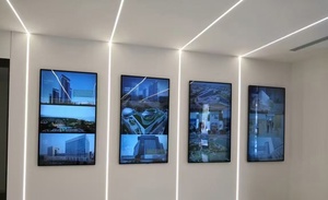 Exposição video fixada na parede alta qualidade do monitor LCD do LCD do tela táctil para o shopping