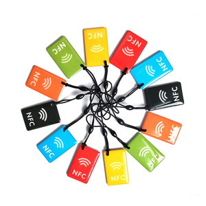 Özel logo 13.56mhz HF NFC 213 akıllı anahtar zincirler Nfc epoksi etiketi ISO14443A sosyal medya RFID anahtarlık - Product Image 2