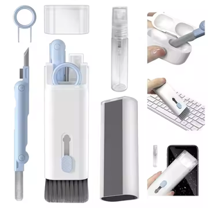 Wholesale <strong>Computer</strong> 7 in 1 Multifunctional Swipe <strong>Clean</strong> Tool Dust <strong>Keyboard</strong> Earbuds Cleaner Cleaning Kit - Product Image 1