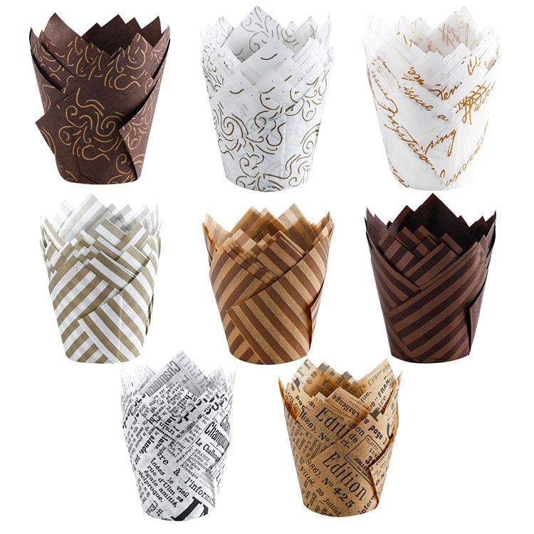 MARRON avec motif doré