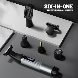 Ruibo râu tông đơ cho nam giới cơ thể tông đơ bóng Máy cạo râu có thể sạc lại Dao cạo điện cho mũi không thấm nước của nam giới ướt/khô Groomer Kit - Product Image 5