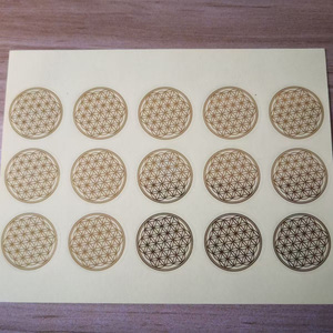 Custom Thin Electroform Gold Nickel 3D Logo Transfer Embossed <strong>Decals</strong> Metallic Letters Labels for False Eyelashes Mascara UV - Product Image 3