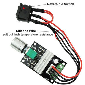 Controlador de velocidad del motor PWM DC 6V 12V 24V 3A interruptor de control de velocidad con función de interruptor para rotación hacia adelante y hacia atrás - Product Image 5