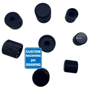 Custom Black Solid Aluminium Gitarren knopf Top Control mit Rändel verstärker Volumen Potentiometer Knob Cap Machin ing Services
