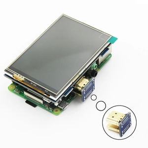 Raspberry Pi4用のタッチパネルサポート125MHzSPI入力を備えた3.5インチHDM-I TFTGPIOLCDモジュールスクリーンディスプレイ - Product Image 3