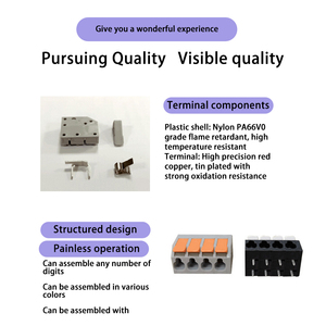 Bloque de terminales de resorte de paso de 5,0mm de nuevo diseño con bloque de terminales de transformador de palanca operativa - Product Image 2