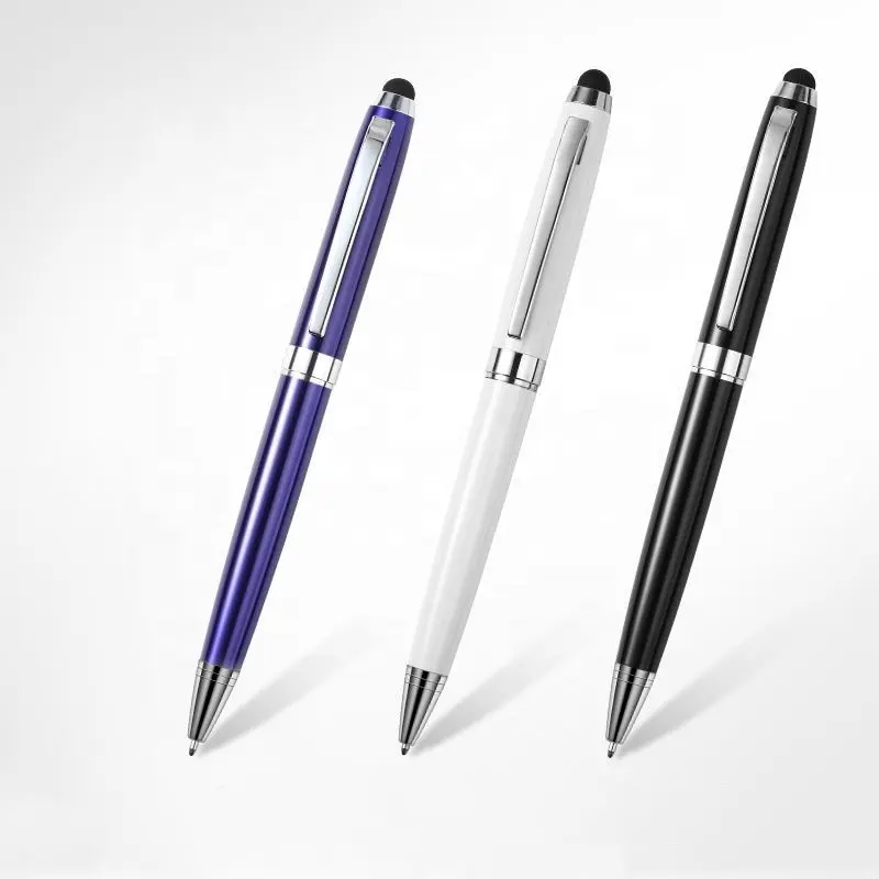 Produsen Penjualan Laris Pena Layar Sentuh Kreatif Desain Promosi Pena Stylus Logam Pena Logo Kustom untuk iPad