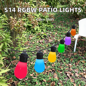 Intelligente RGBW-LED-Lichterketten für Outdoor & Patio IP68-bewertete DIY-Farbwechsel fernbedienung für Backyard Weddings Boxed App - Product Image 2
