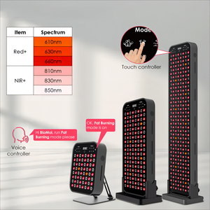 แผงบำบัดแสงสีแดง LED แบบเต็มตัวอุปกรณ์อัจฉริยะอินฟาเรดอินฟาเรดพร้อมขาตั้งควบคุมด้วยเสียงอลูมิเนียม - Product Image 1