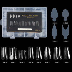 288Pcs/Box Dual Forms Set Nails Quick Building Poly Nail Gel Mold with Silicone French Stickers for Nail Extension <strong>Tips</strong> - Product Image 3