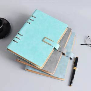 Diary PU Leather Custom Logo Loose-leaf Pu <strong>Note</strong> Books and Journals <strong>Color</strong> Soft Cover <strong>Notebook</strong> - Product Image 3