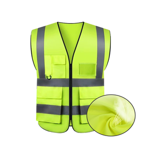 Giá Rẻ Polyester Giao Thông Làm Việc An Ninh Áo Khoác Hi VIS Phản Quang An Toàn Vest Quần Áo Với Biểu Tượng Tùy Chỉnh - Product Image 3